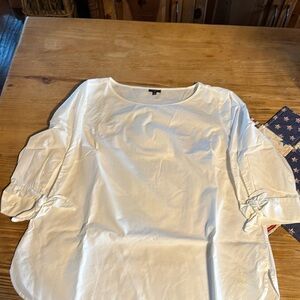 Talbots 1X cotton blouse